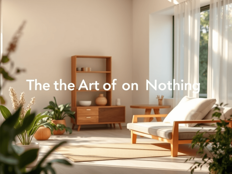 The Art of Doing&nbsp;Nothing